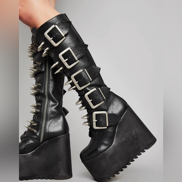 *NOT SELLING!! TRYING TO BUY* Appetite for Destruction Boots from Dolls Kill - Picture 2 of 3